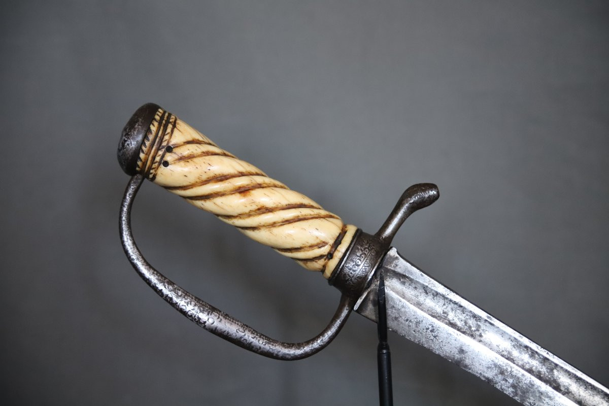 Sabre De Vénerie Ou De Marine - 17th Century-photo-3