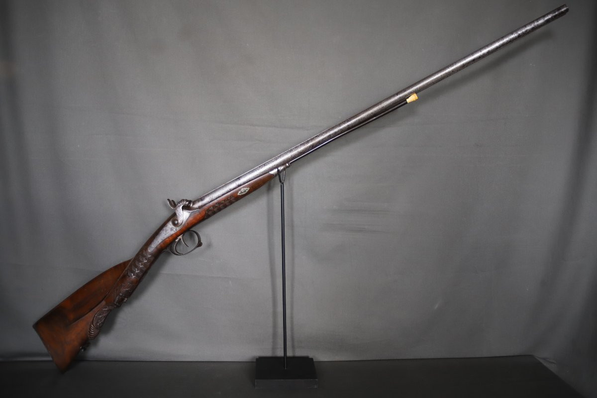 Fusil De Chasse Canons Juxtaposés à Percussion - France, 2nd Quarter 19th Century-photo-4