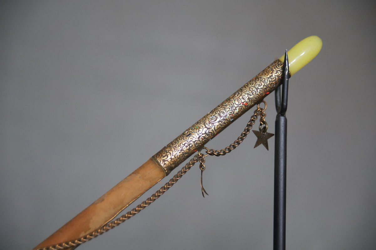 Pipe Ottomane Dite Chibouk - Ottoman Turkey, Constantinople Circa 1900-photo-3
