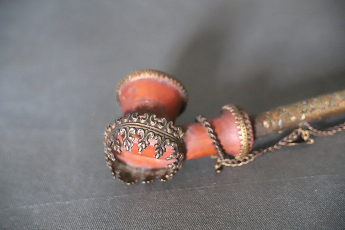 Pipe Ottomane Dite Chibouk - Ottoman Turkey, Constantinople Circa 1900-photo-6