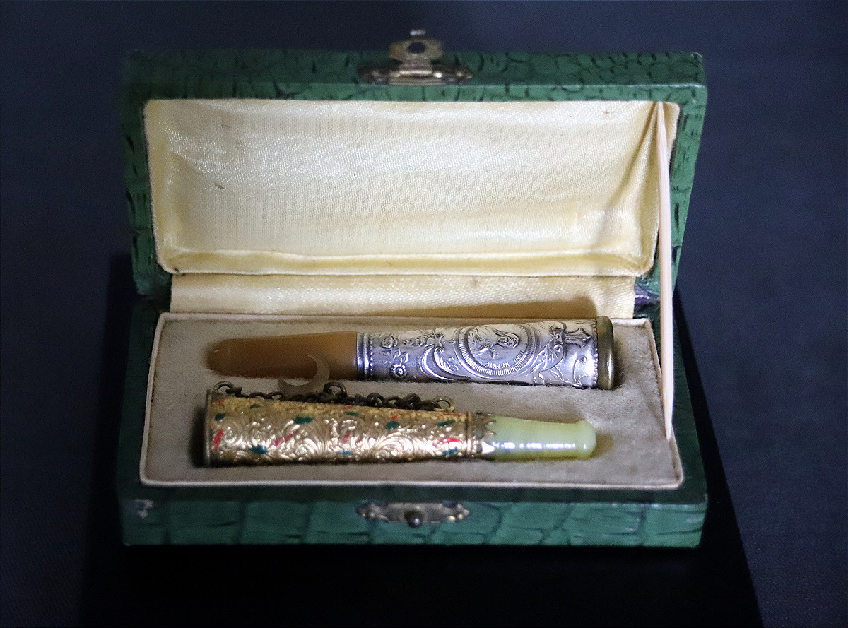 Two Cigarette Lighters In Gift Box - Ottoman Turkey, Circa 1900