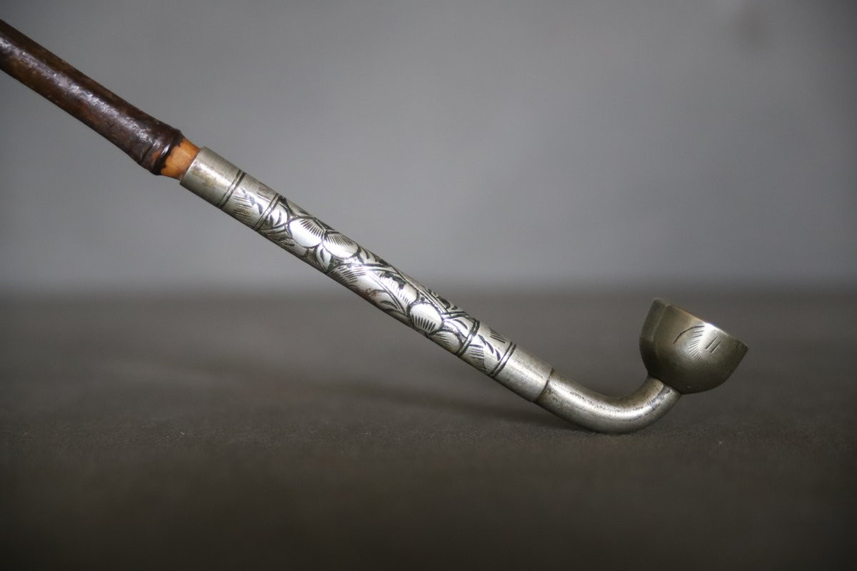 Pipe à opium Vietnamienne - Vietnam, début 20ème siècle ou antérieur-photo-4