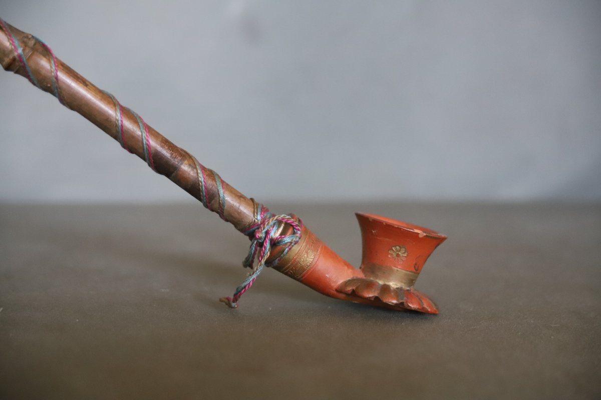 Long Ottoman Pipe Called Chibouk- Ottoman Turkey, Circa 1900-photo-6