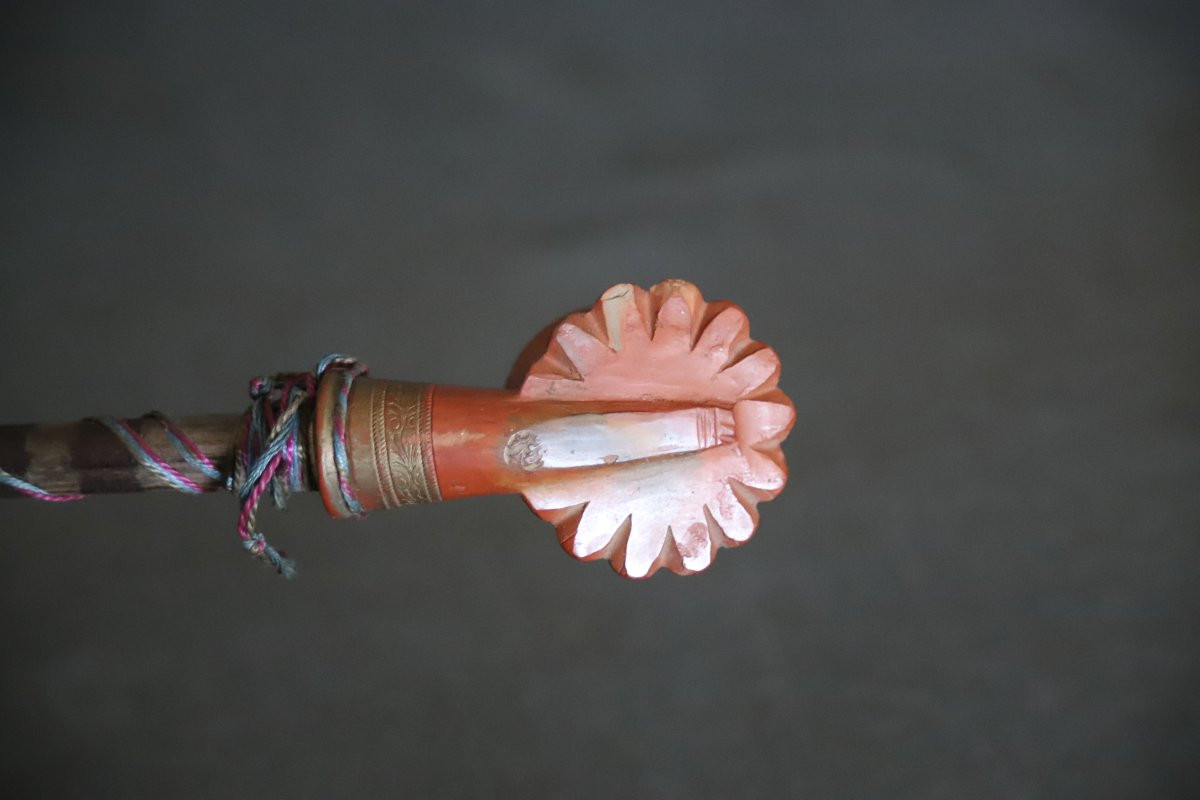 Long Ottoman Pipe Called Chibouk- Ottoman Turkey, Circa 1900-photo-8