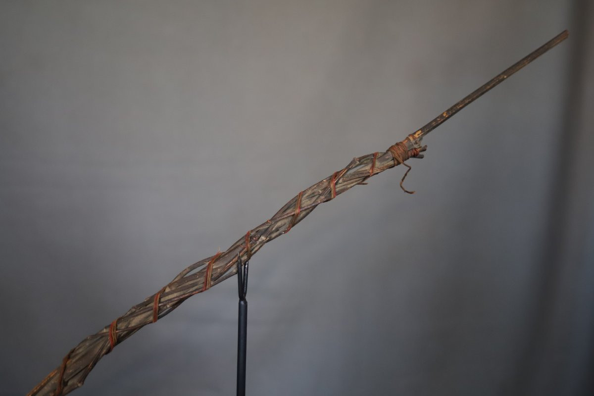 Long Pipe (103cm) Ottoman Chibouk- Ottoman Turkey, Circa 1900-photo-1