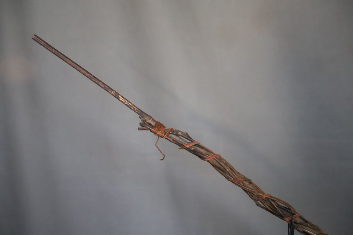 Long Pipe (103cm) Ottoman Chibouk- Ottoman Turkey, Circa 1900-photo-8