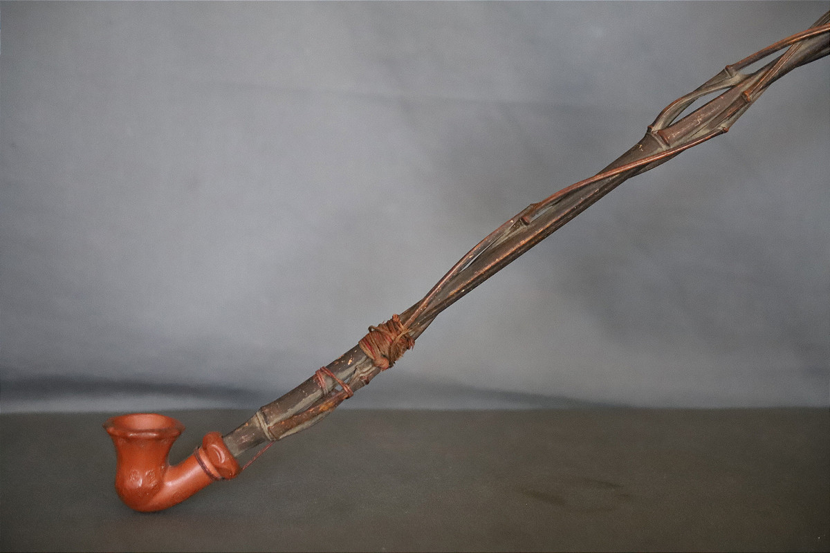 Long Pipe (103cm) Ottoman Chibouk- Ottoman Turkey, Circa 1900