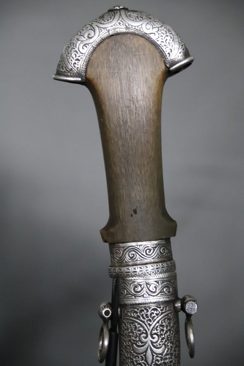 Dague Marocaine dite koumya à lame griffe de lion - Maroc, 19ème siècle-photo-3