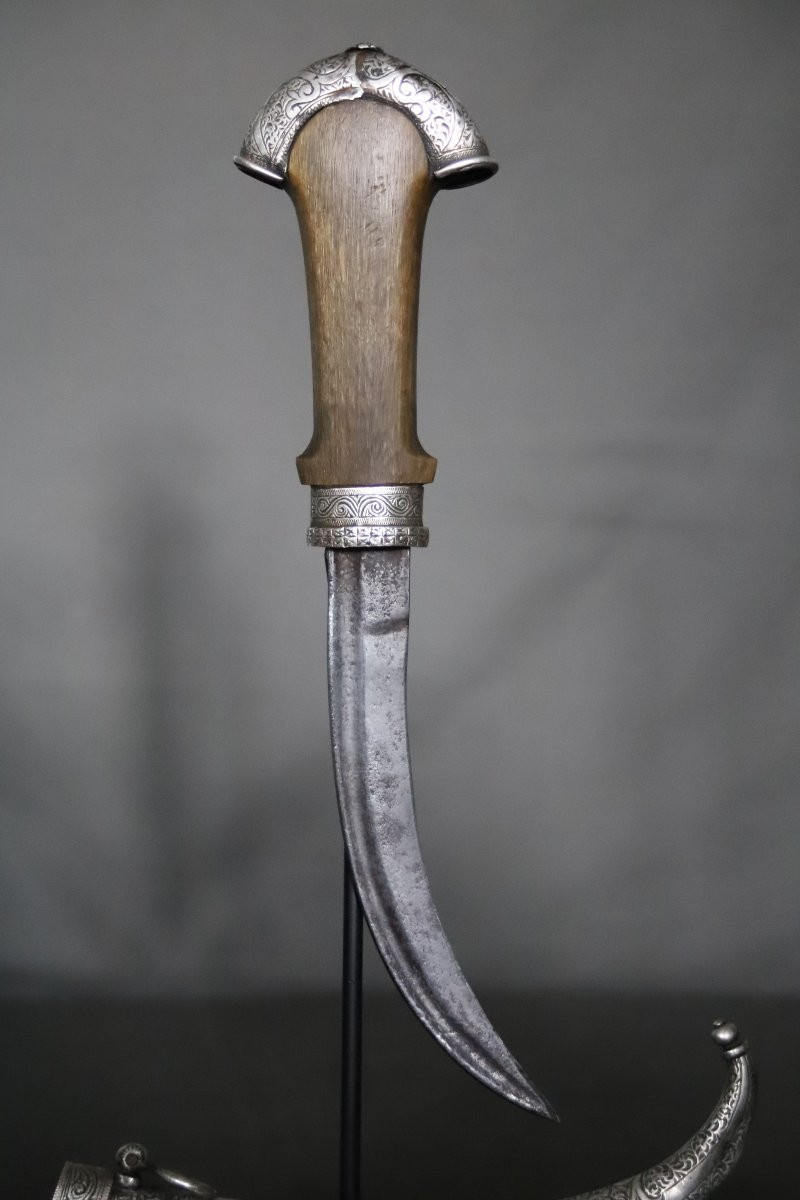 Dague Marocaine dite koumya à lame griffe de lion - Maroc, 19ème siècle-photo-6