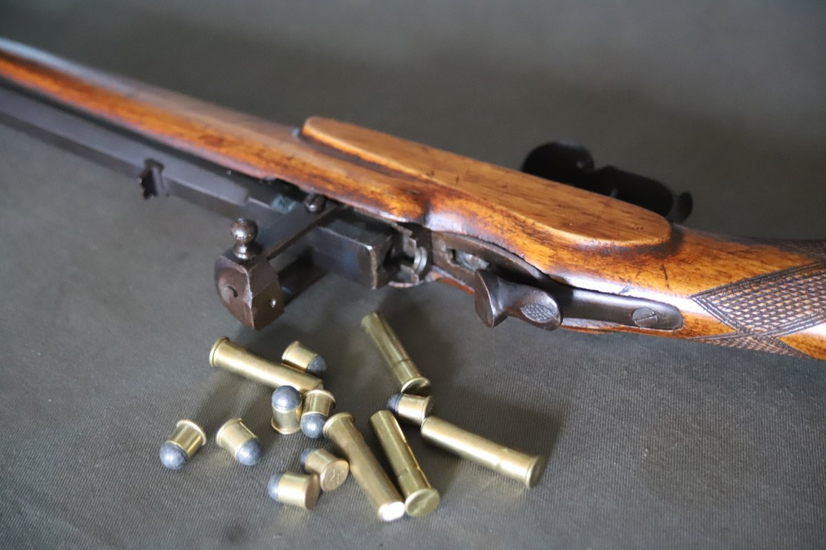 Carabine système Warnant 9mm flmobert - Dernier quart du 19ème siècle-photo-2
