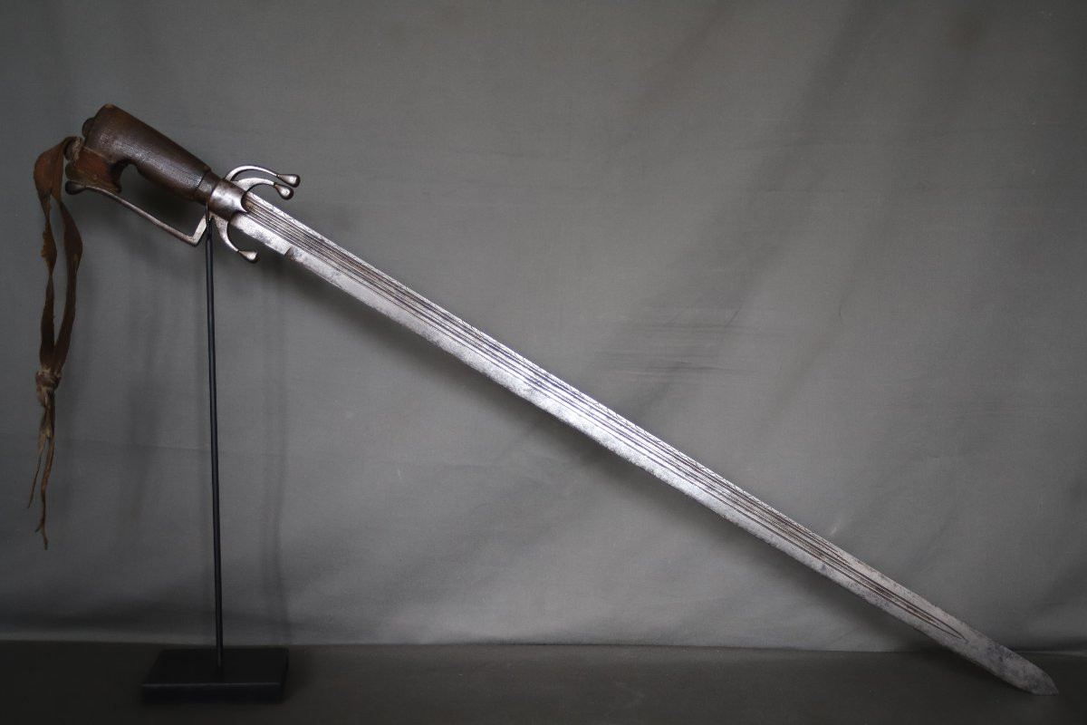  Moroccan Nimcha Sword With Strong European Blade - Morocco, 17th Century-photo-3