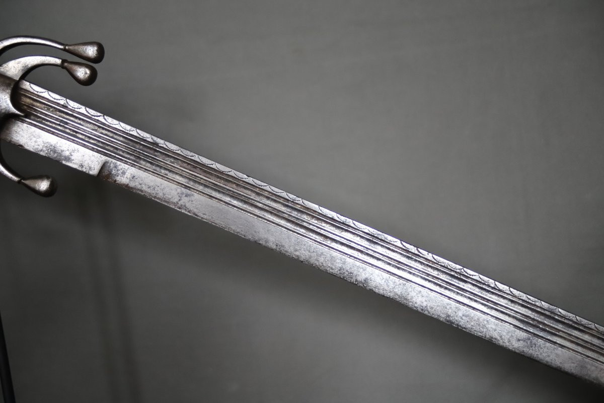  Moroccan Nimcha Sword With Strong European Blade - Morocco, 17th Century-photo-6