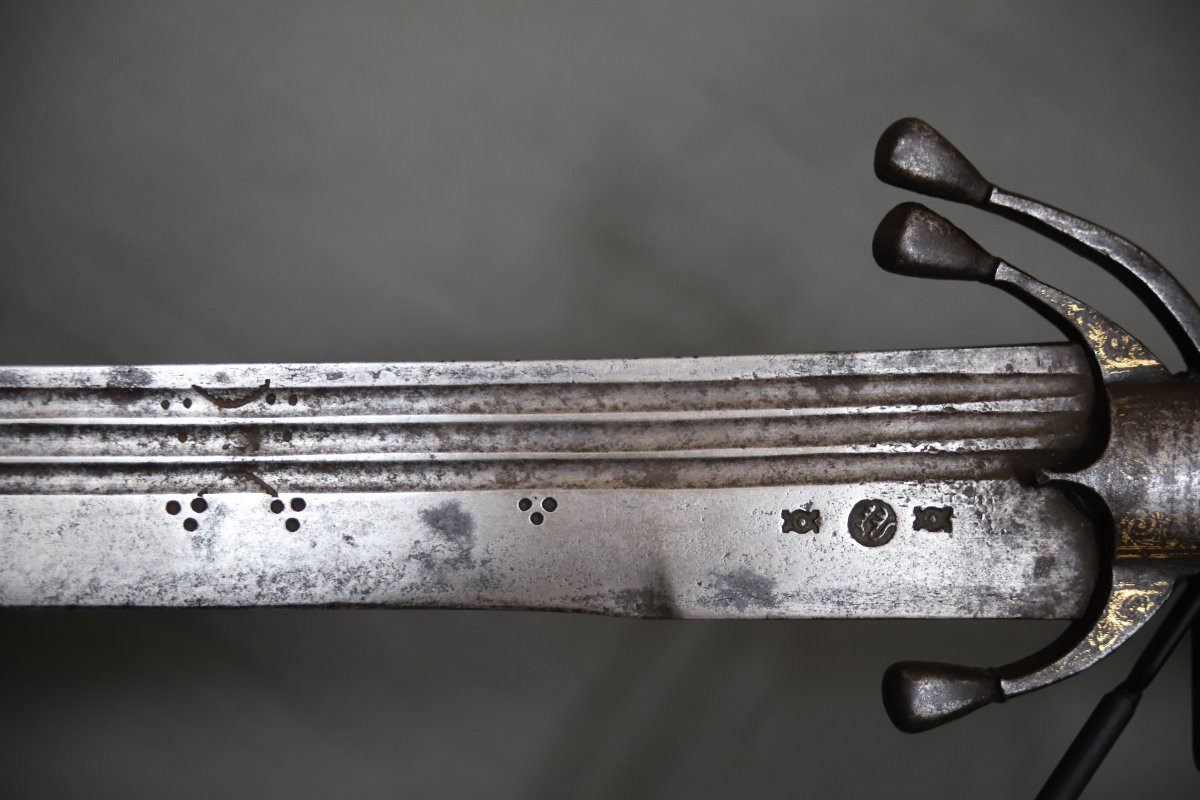 Moroccan Nimcha Sword With Strong, Imposing European Blade - Morocco, 2nd Half 16th/early 17th Century-photo-1