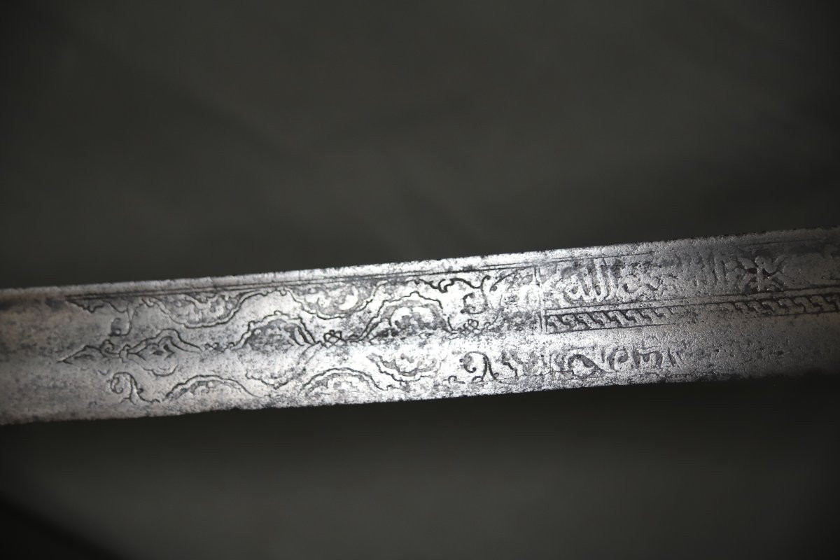 Sabre nimcha Marocain à lame Nasride - Maroc, 17ème-18ème siècle et lame antérieure-photo-2