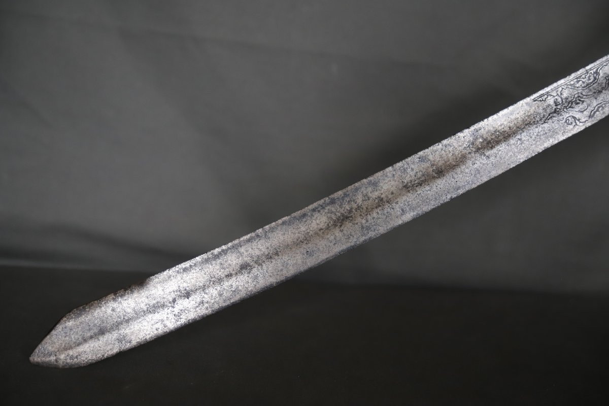 Sabre nimcha Marocain à lame Nasride - Maroc, 17ème-18ème siècle et lame antérieure-photo-3