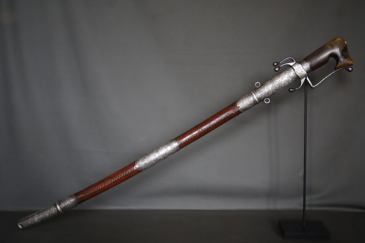  Sabre nimcha Marocain - Maroc, milieu 19ème siècle-photo-3