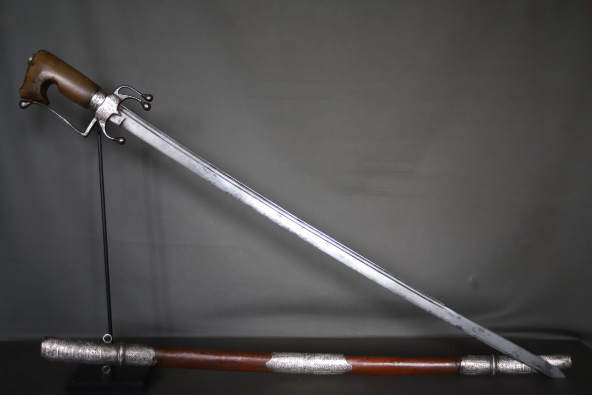  Sabre nimcha Marocain - Maroc, milieu 19ème siècle-photo-4