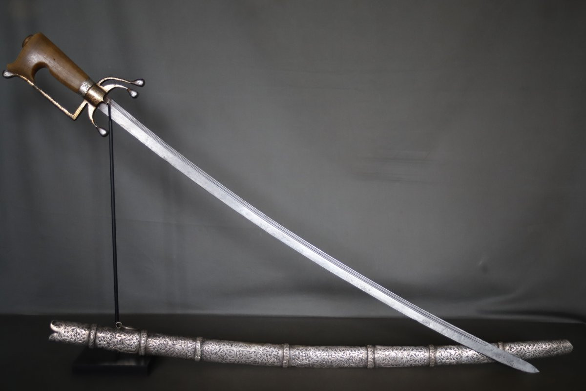 Moroccan Nimcha Sword - Morocco, 19th Century-photo-4