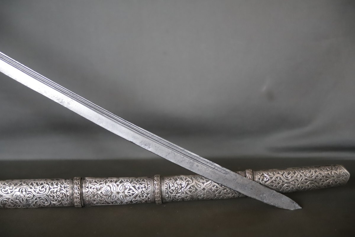 Moroccan Nimcha Sword - Morocco, 19th Century-photo-4