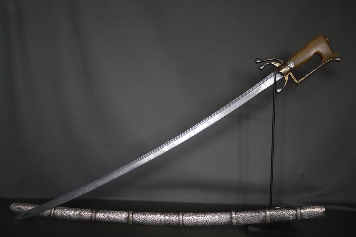 Moroccan Nimcha Sword - Morocco, 19th Century-photo-5