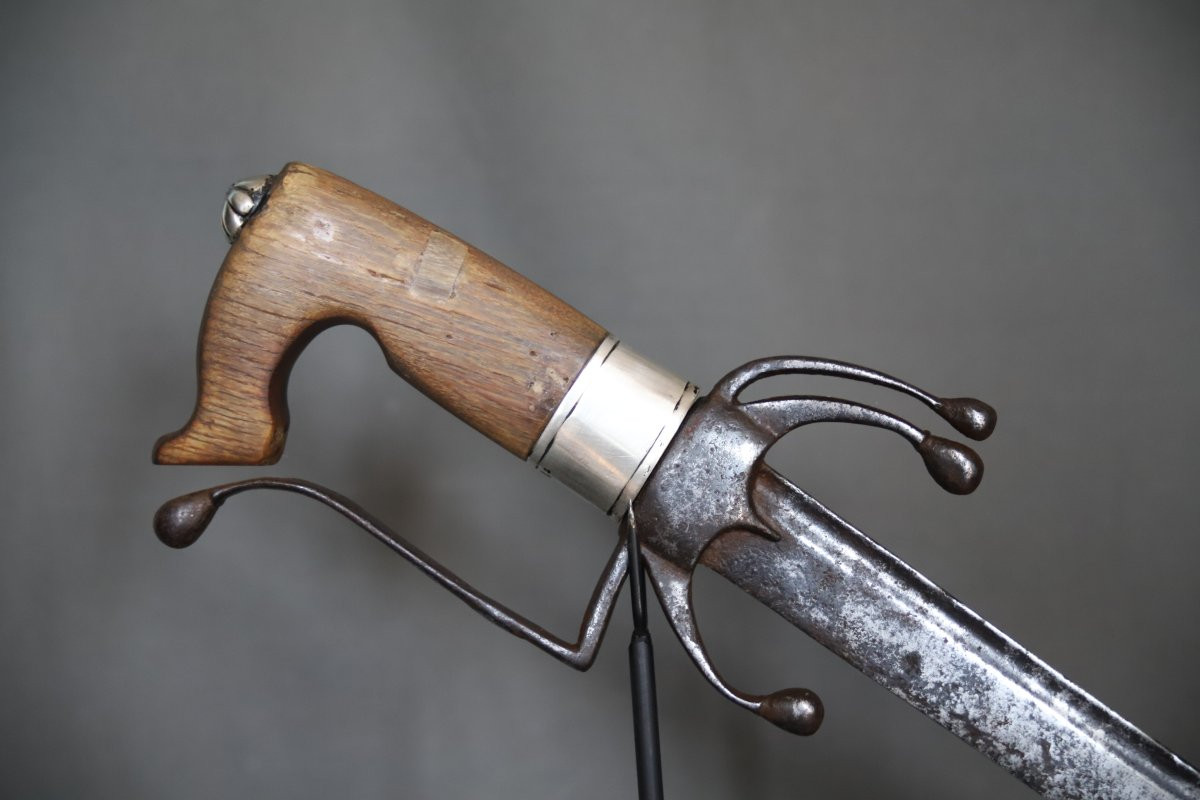Sabre nimcha fourreau argent 800/1000 - Maroc, 19ème 1ère moitié 20ème siècle-photo-1
