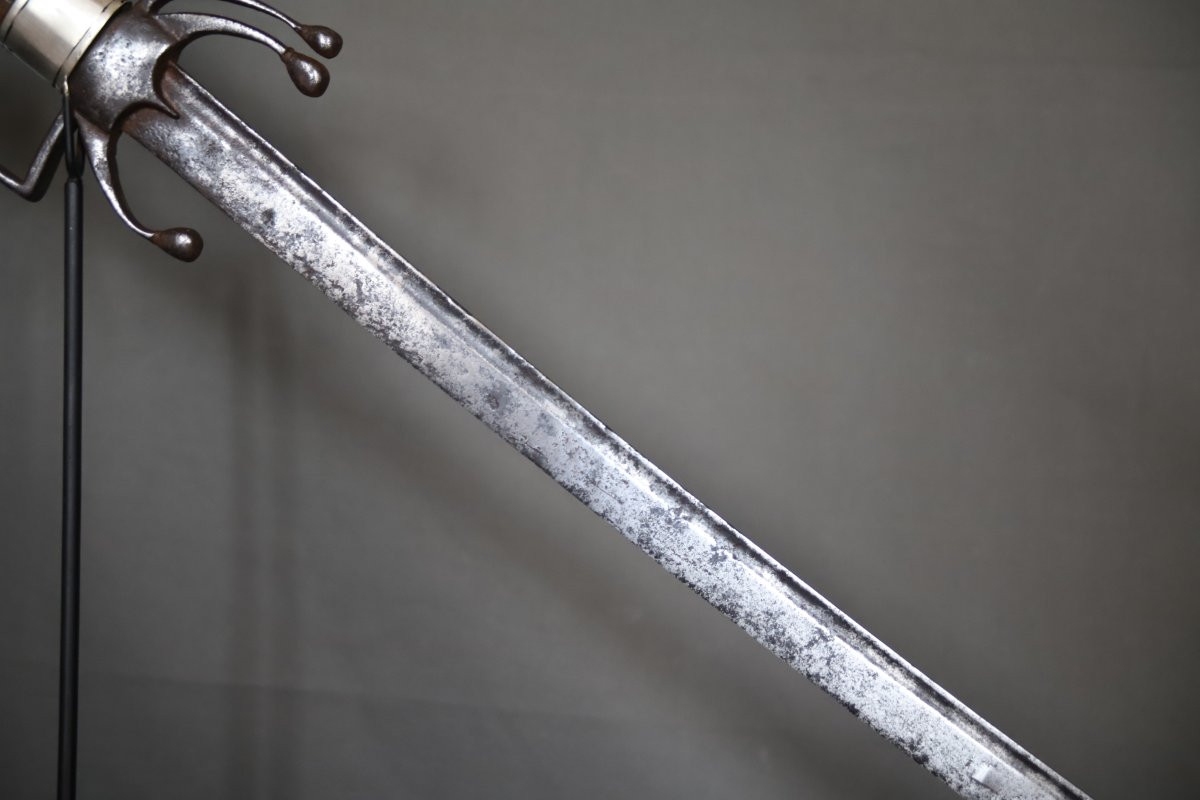 Sabre nimcha fourreau argent 800/1000 - Maroc, 19ème 1ère moitié 20ème siècle-photo-2