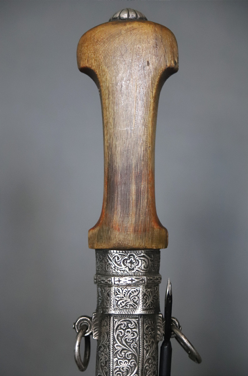 Dague Marocaine dite koumya, argent et corne blonde - Maroc, 19ème siècle