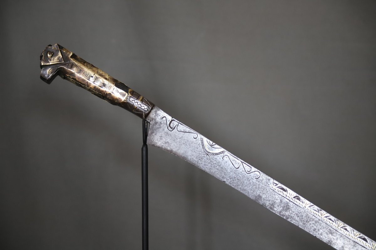 Long sabre Kabyle dit flissa - Algérie, Kabylie, 19ème siècle -photo-2