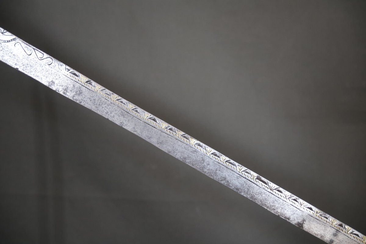 Long sabre Kabyle dit flissa - Algérie, Kabylie, 19ème siècle -photo-2