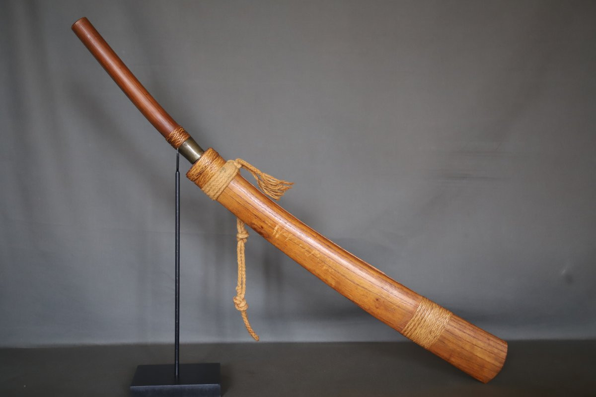 Vietnamese Dha Sword - Indochina, Vietnam, Circa 1950-photo-2
