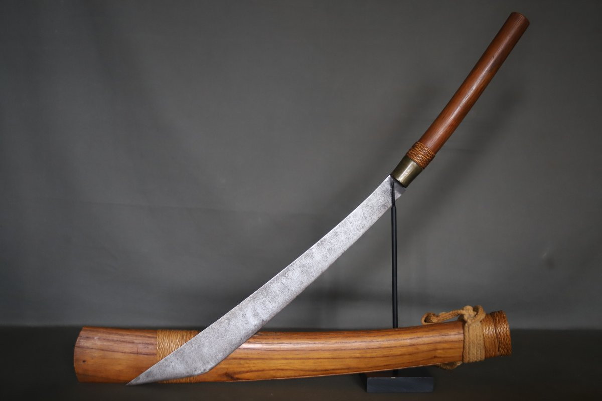 Vietnamese Dha Sword - Indochina, Vietnam, Circa 1950-photo-5