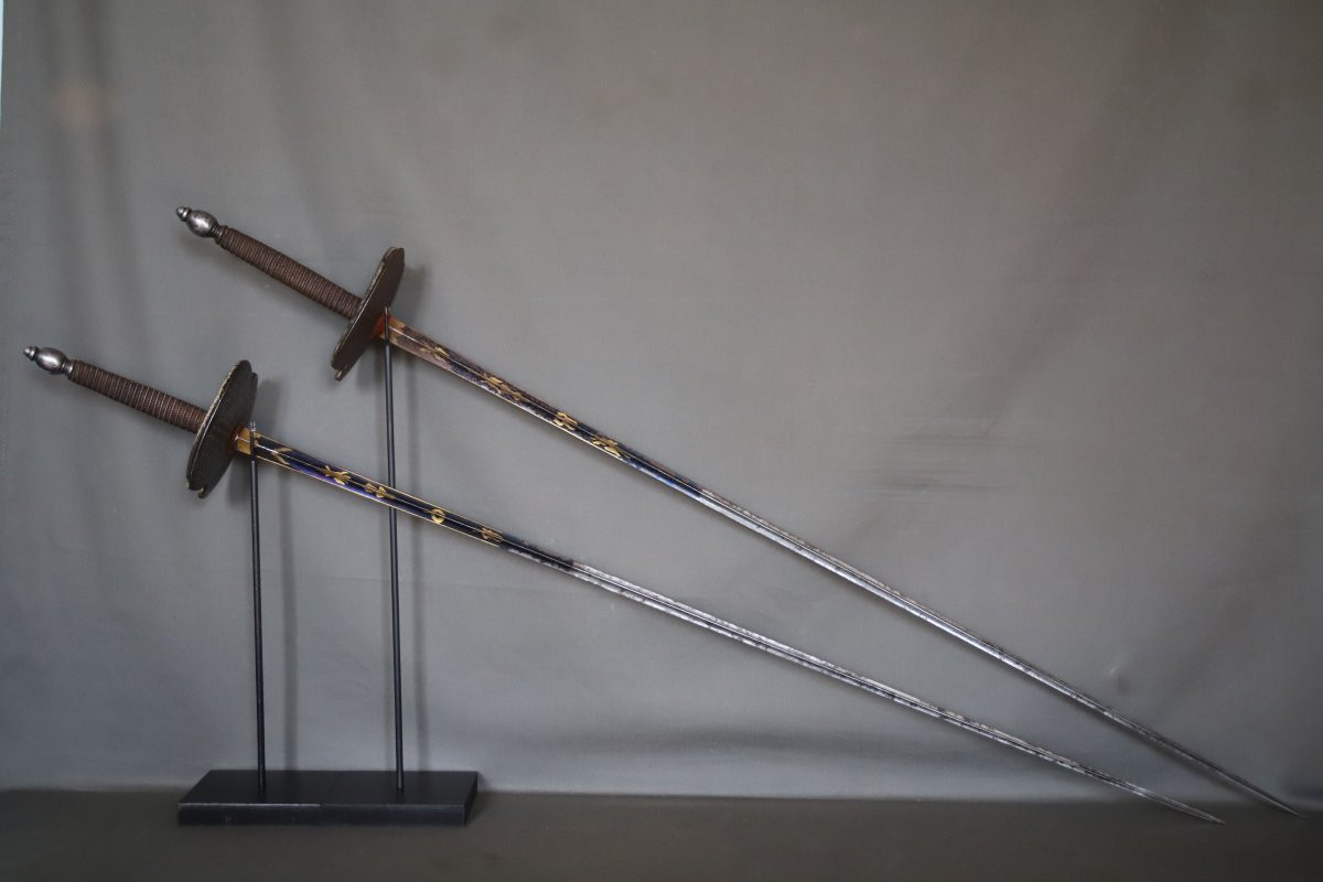 Pair Of Dueling Swords - France, Circa 1830-1840-photo-2