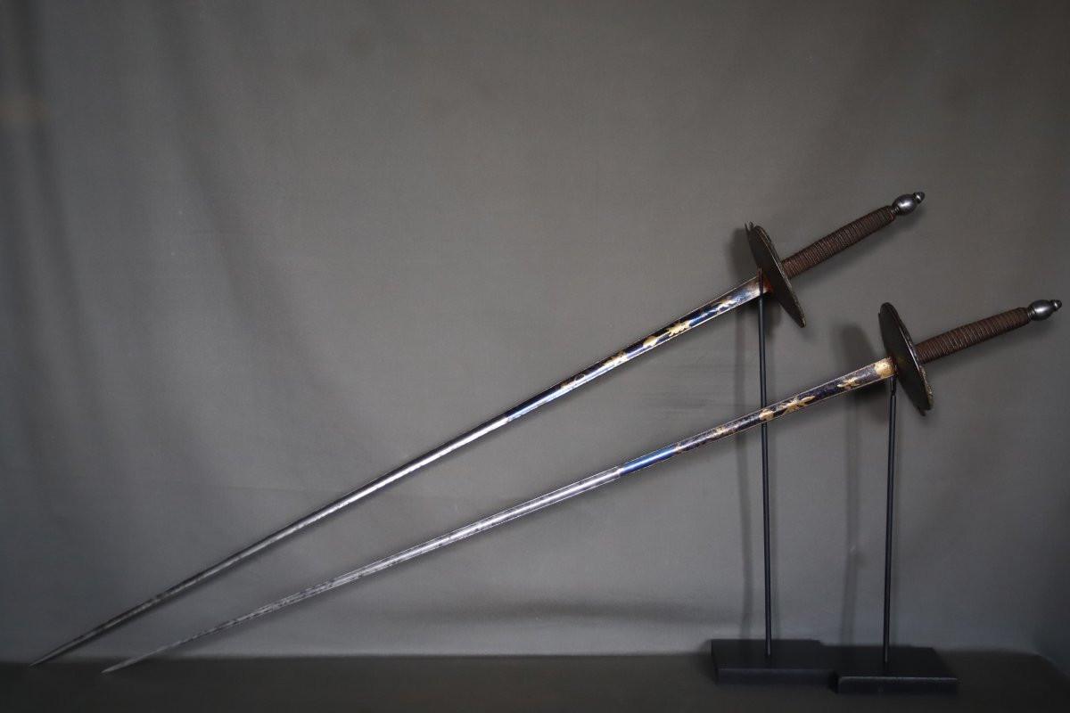 Pair Of Dueling Swords - France, Circa 1830-1840-photo-3