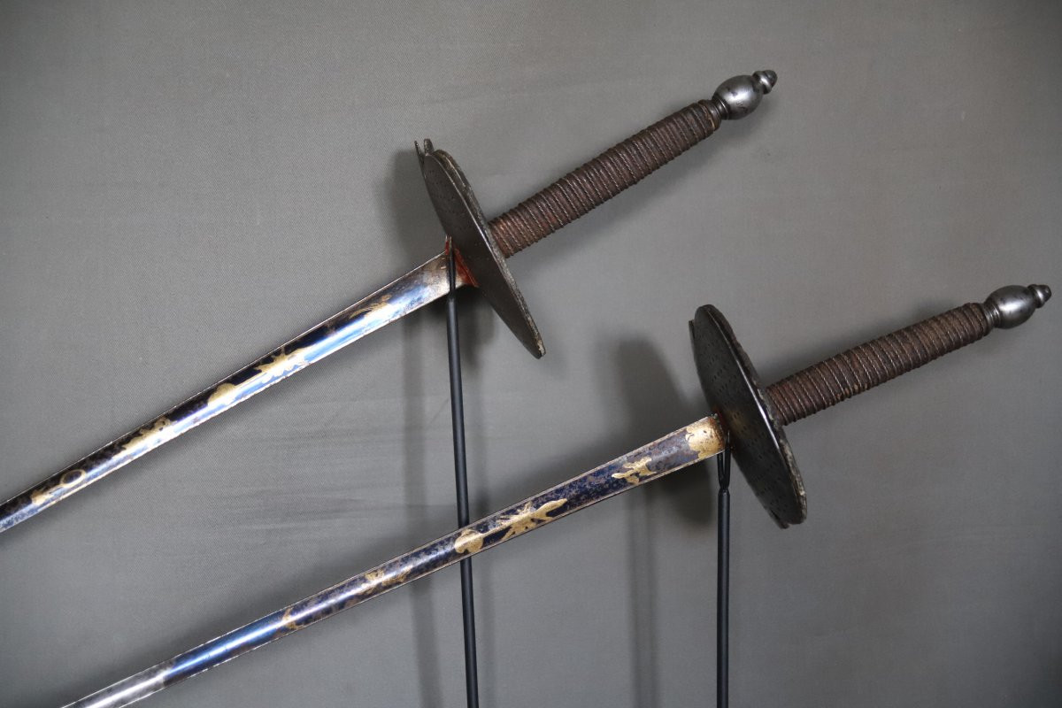 Pair Of Dueling Swords - France, Circa 1830-1840-photo-4