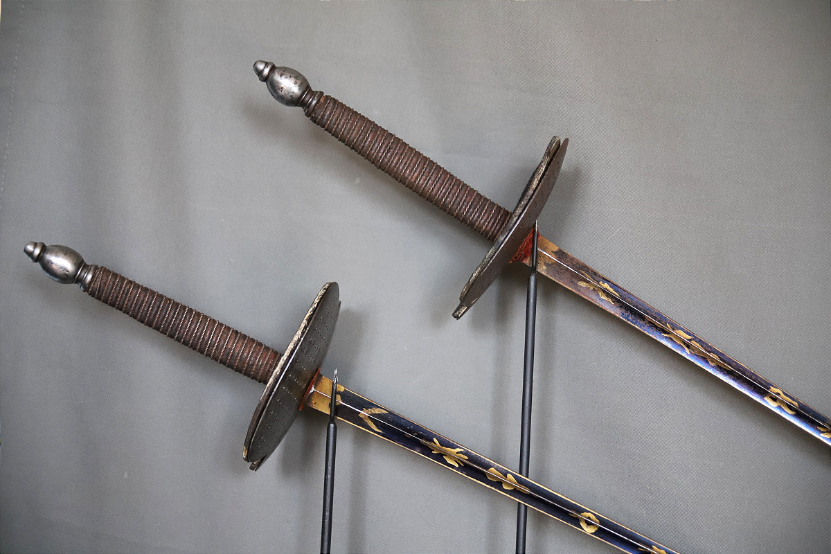 Pair Of Dueling Swords - France, Circa 1830-1840