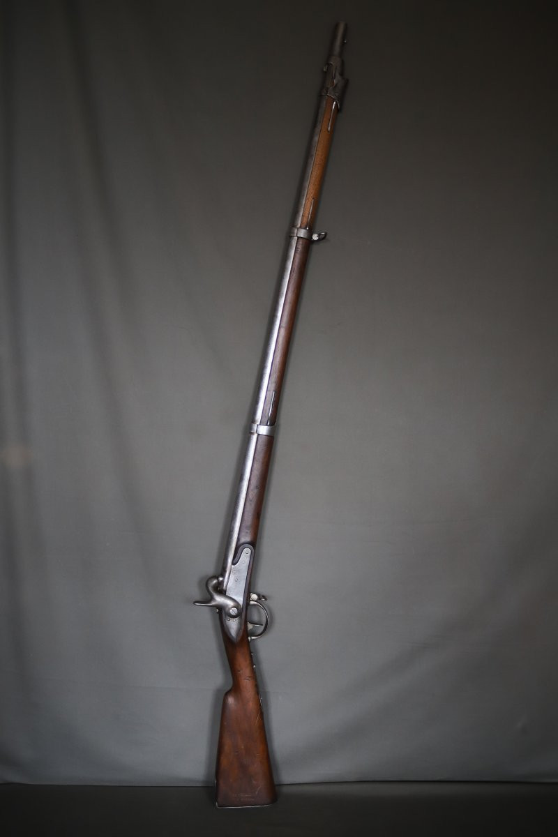 Fusil d'infanterie Français modèle 1822 T bis - France, milieu 19ème siècle-photo-2