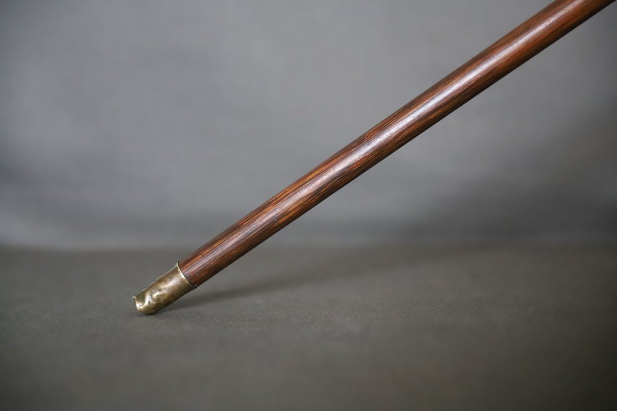 Fine Silver Cane With Handle - France, Circa 1900-photo-4