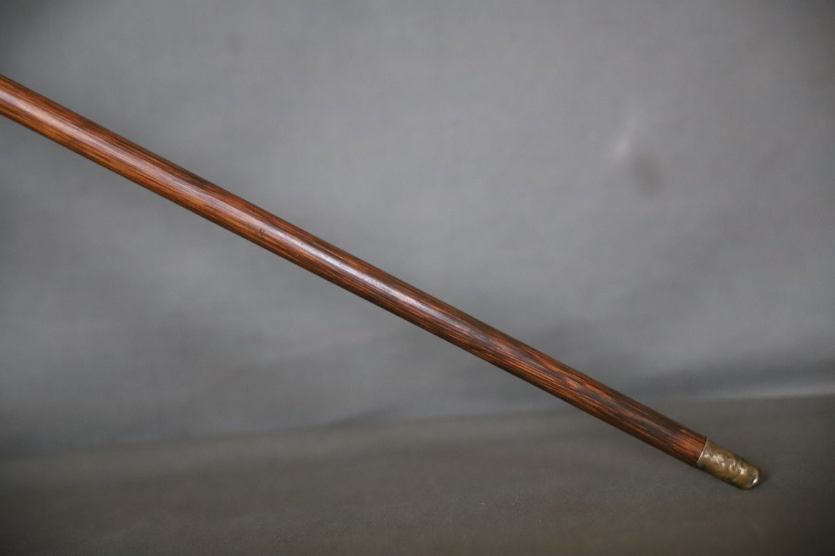 Fine Silver Cane With Handle - France, Circa 1900-photo-7