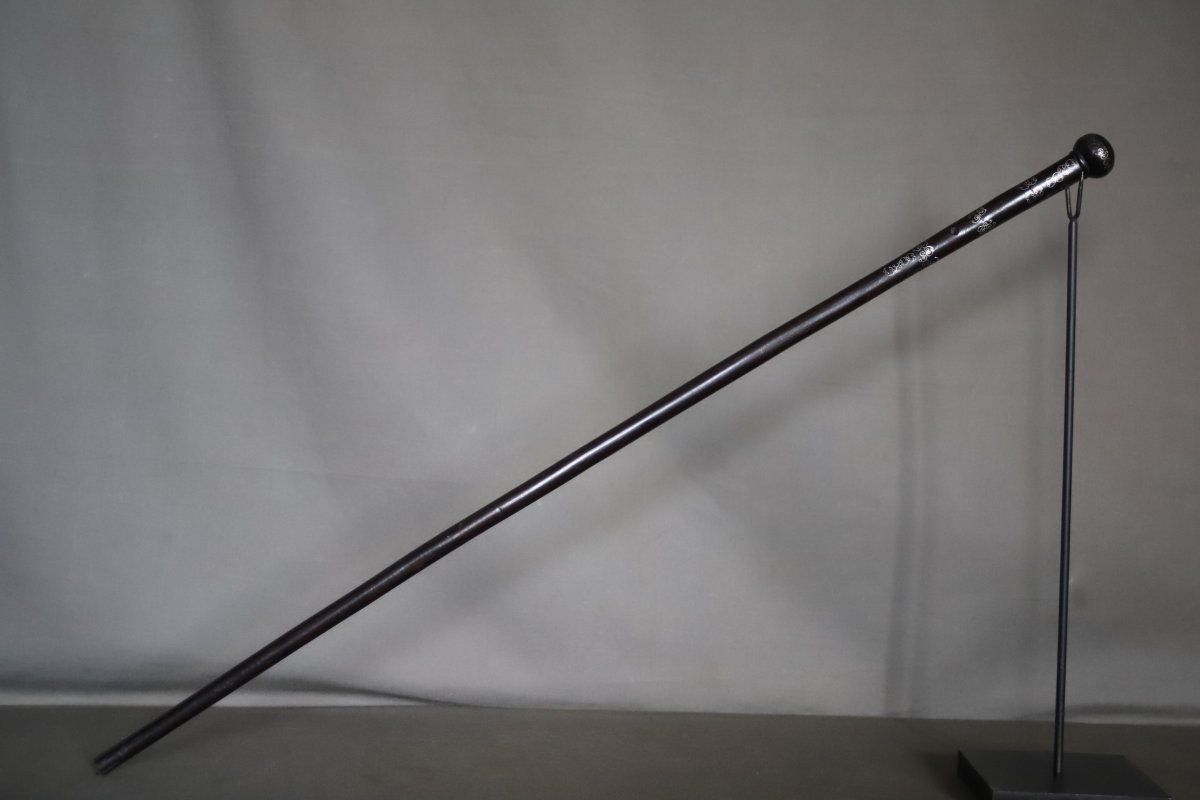Mauritanian Ebony And Silver Cane - Mauritania, Early 20th Century-photo-4