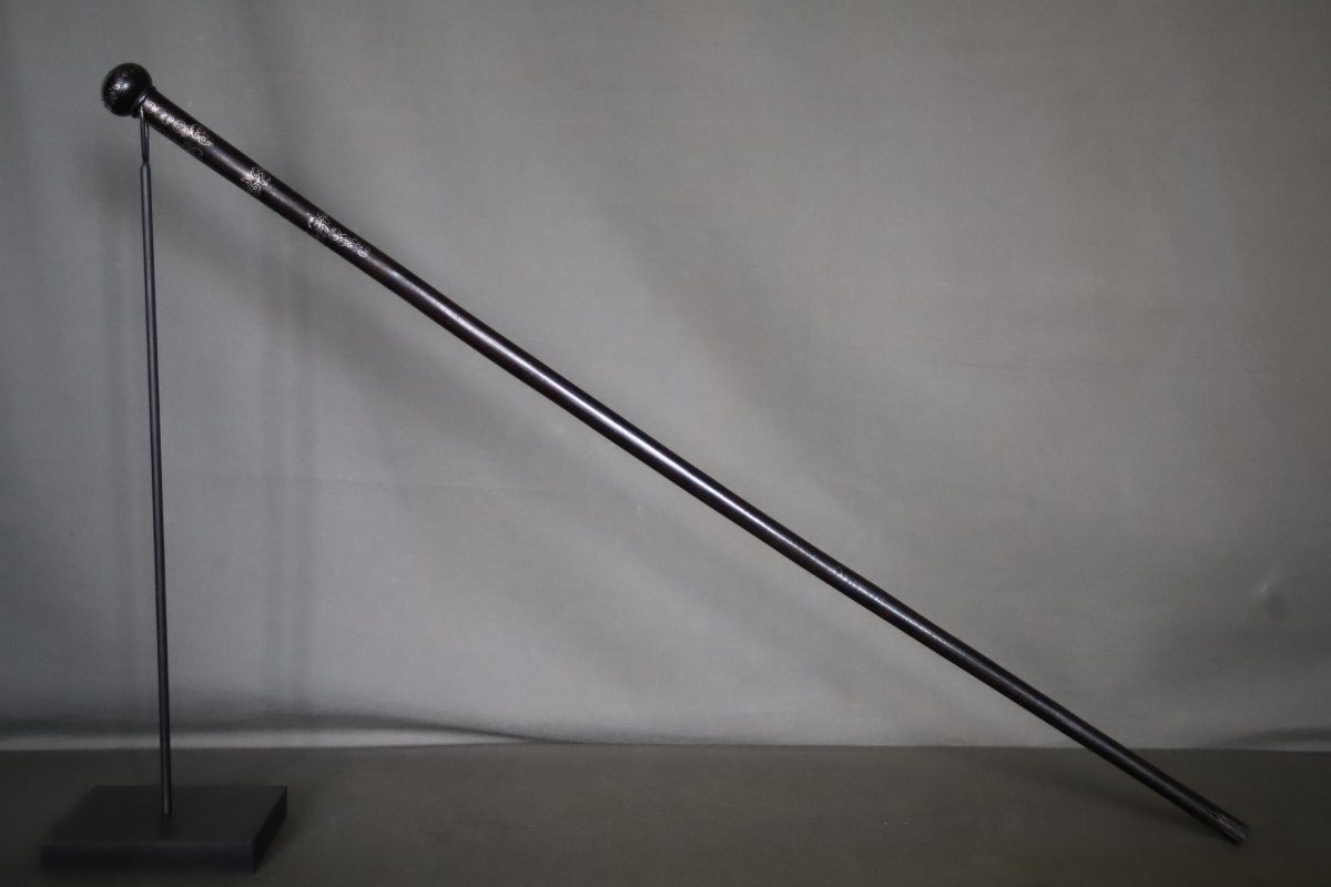 Mauritanian Ebony And Silver Cane - Mauritania, Early 20th Century-photo-6