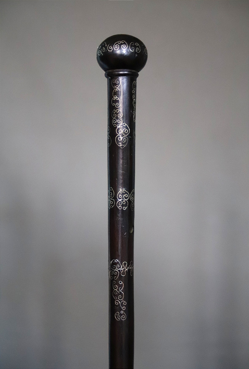 Mauritanian Ebony And Silver Cane - Mauritania, Early 20th Century