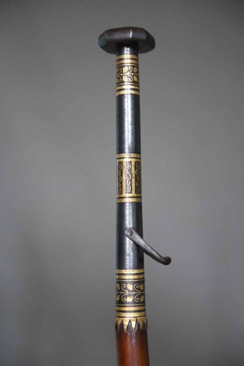Basuqe Cane Called Makhila - Luxury Model - France, Early 20th Century-photo-2