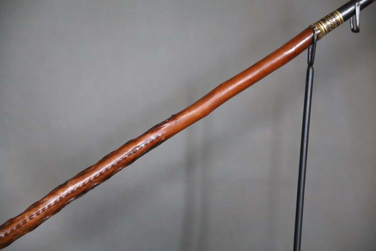 Basuqe Cane Called Makhila - Luxury Model - France, Early 20th Century-photo-1