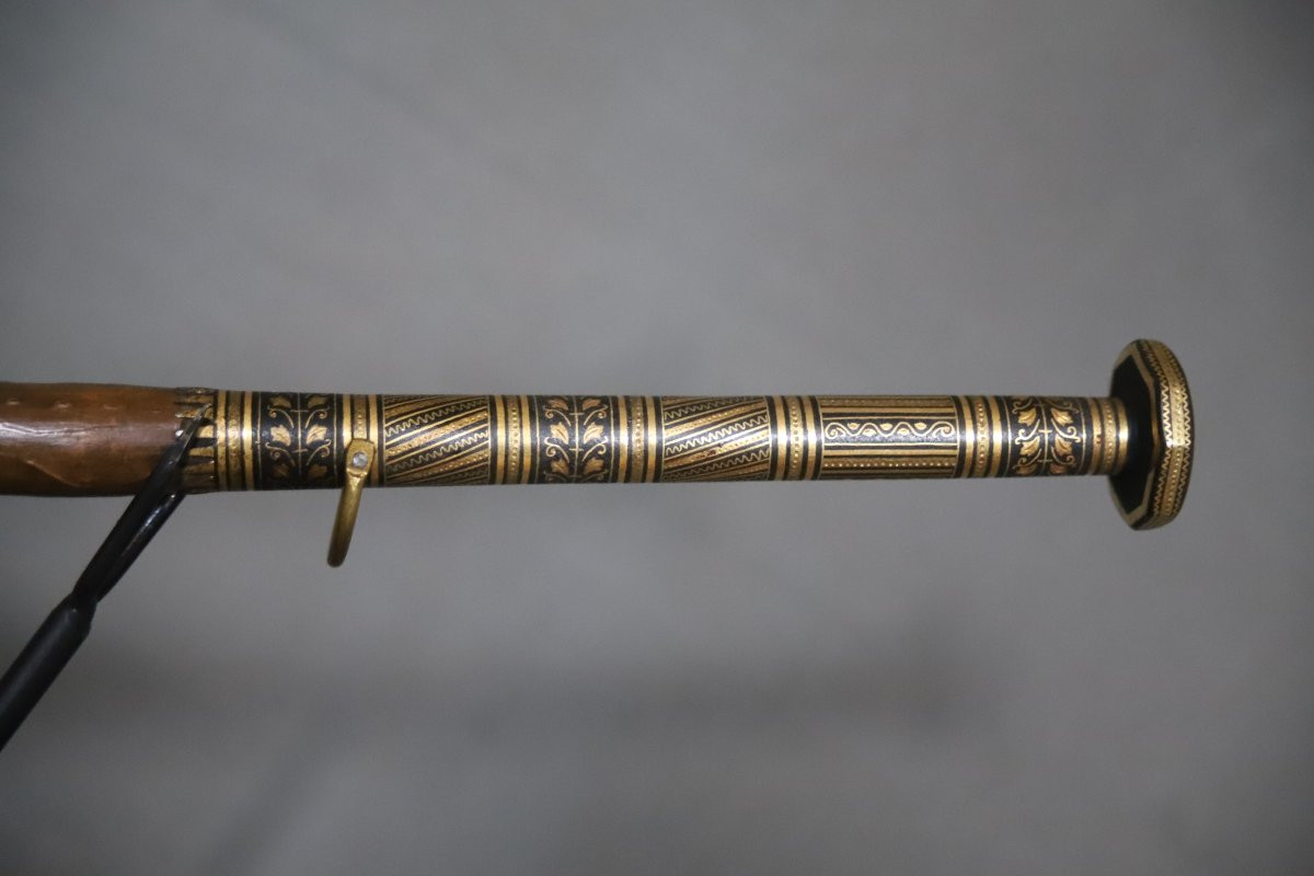 Canne Basque dite makhila - modèle de luxe - France, début 20ème siècle-photo-3