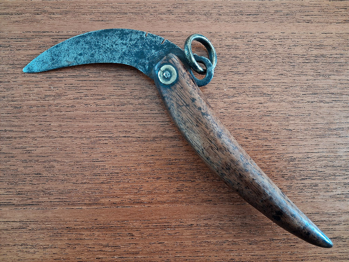 Couteau pliant traditionnel Chinois - 1ère moitié 20ème siècle ou antérieur