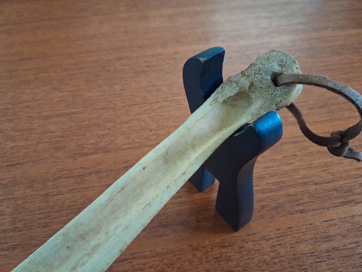 Traditional Sami Bone Knife - Scandinavia, 1st Half 20th Century Or Earlier-photo-2