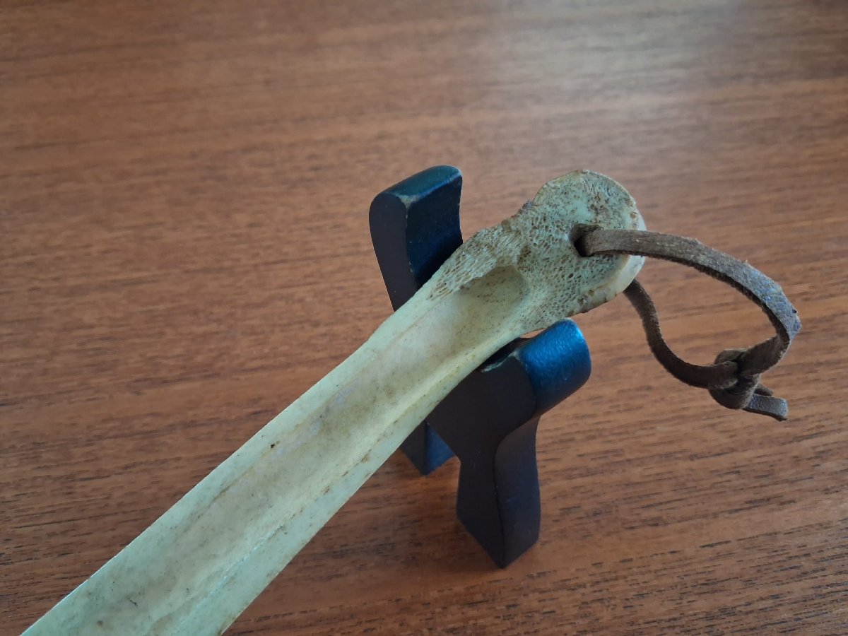 Traditional Sami Bone Knife - Scandinavia, 1st Half 20th Century Or Earlier-photo-5