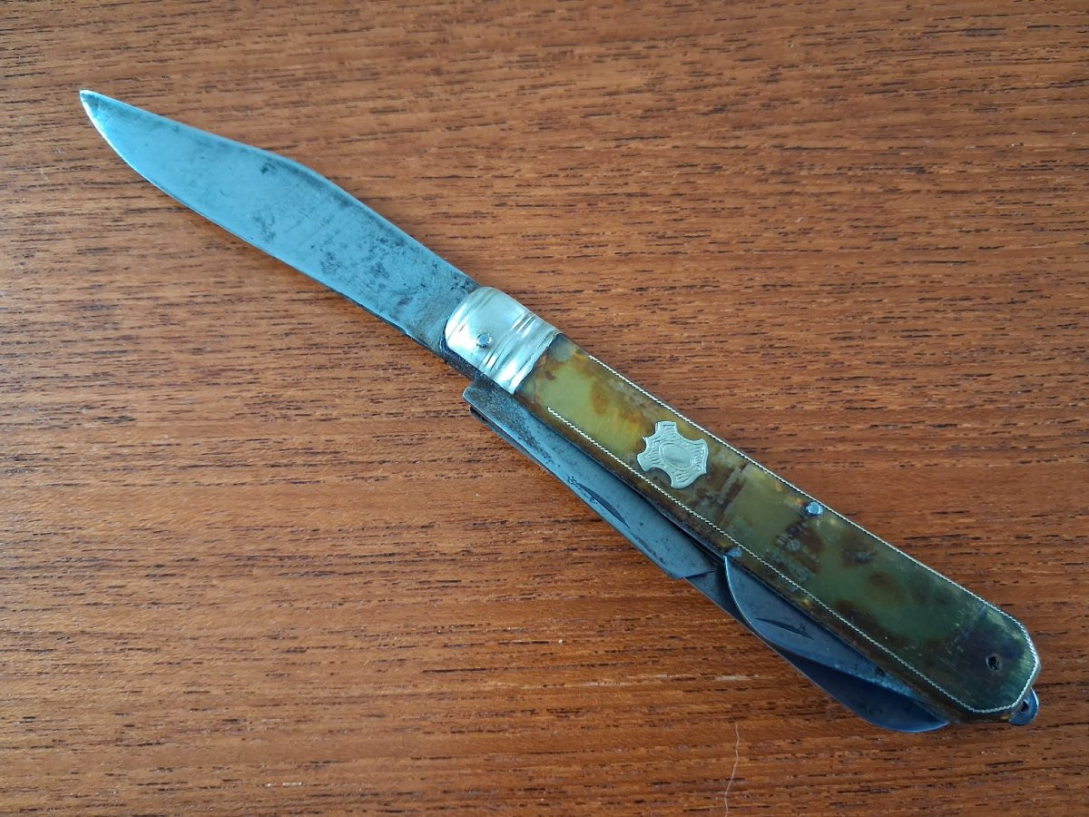 Multifunction Folding Knife - France, 19th Century-photo-2