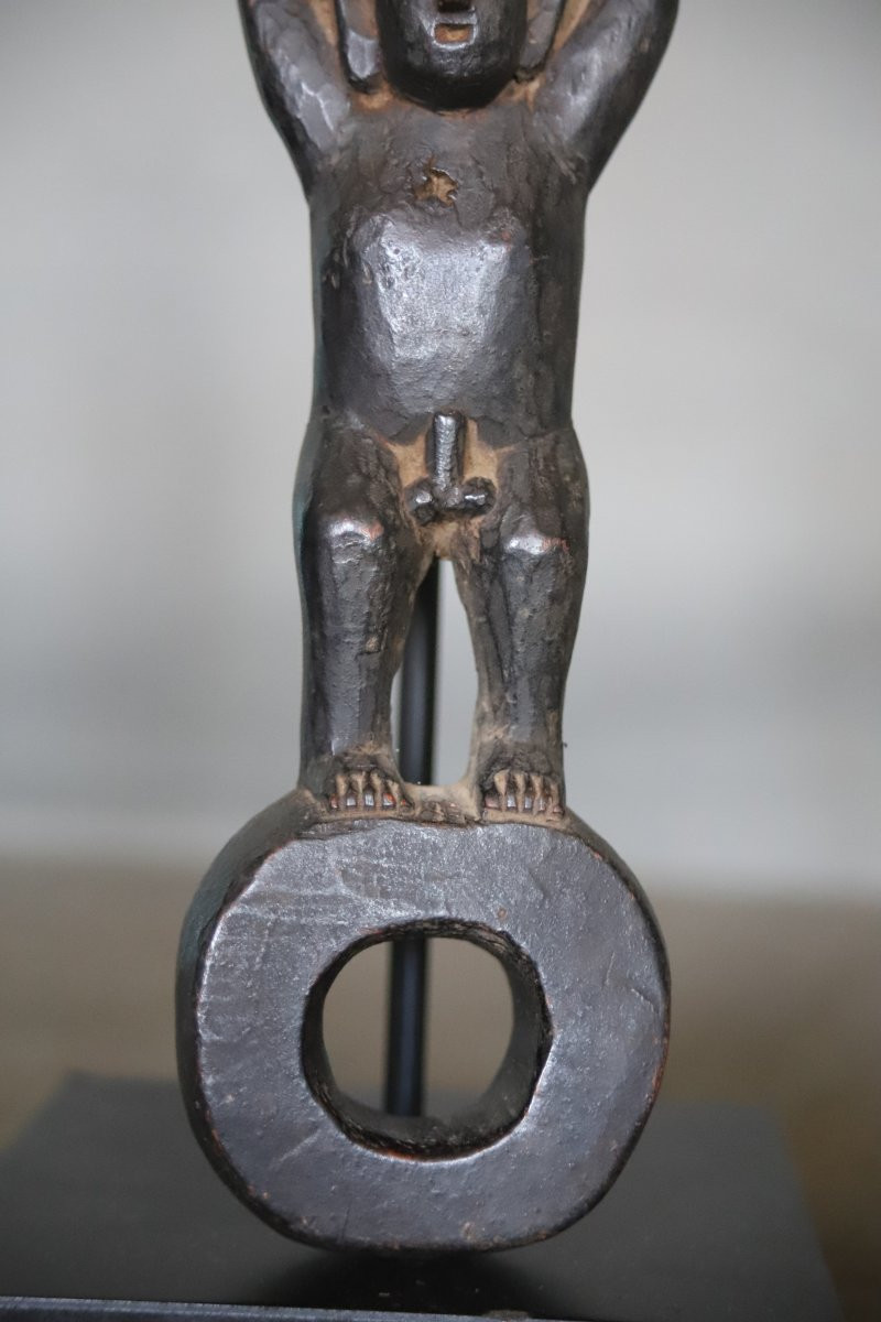 A Carved Wooden Churn Guide - Himalayan Regions, Probably Nepal-photo-3