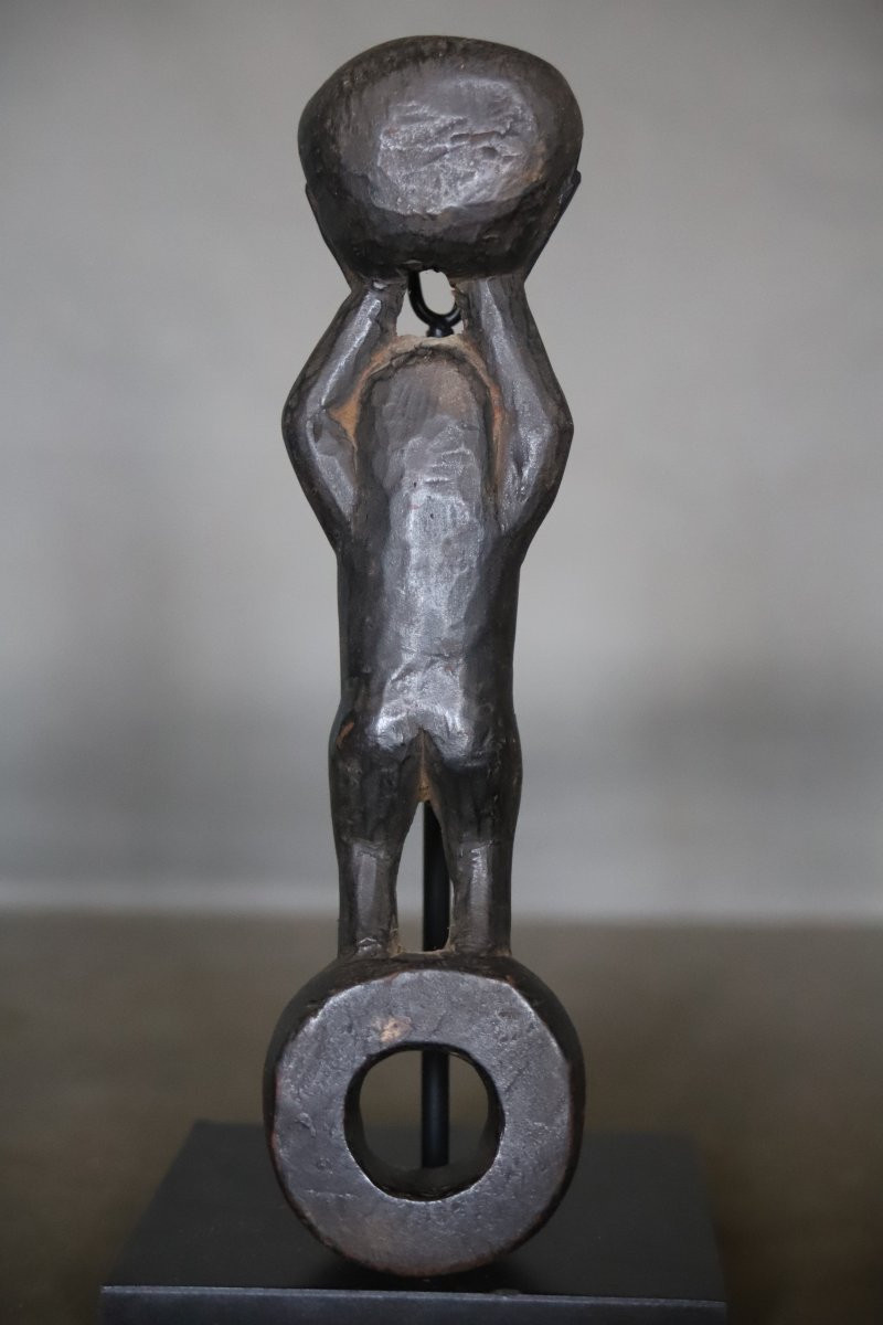 A Carved Wooden Churn Guide - Himalayan Regions, Probably Nepal-photo-4